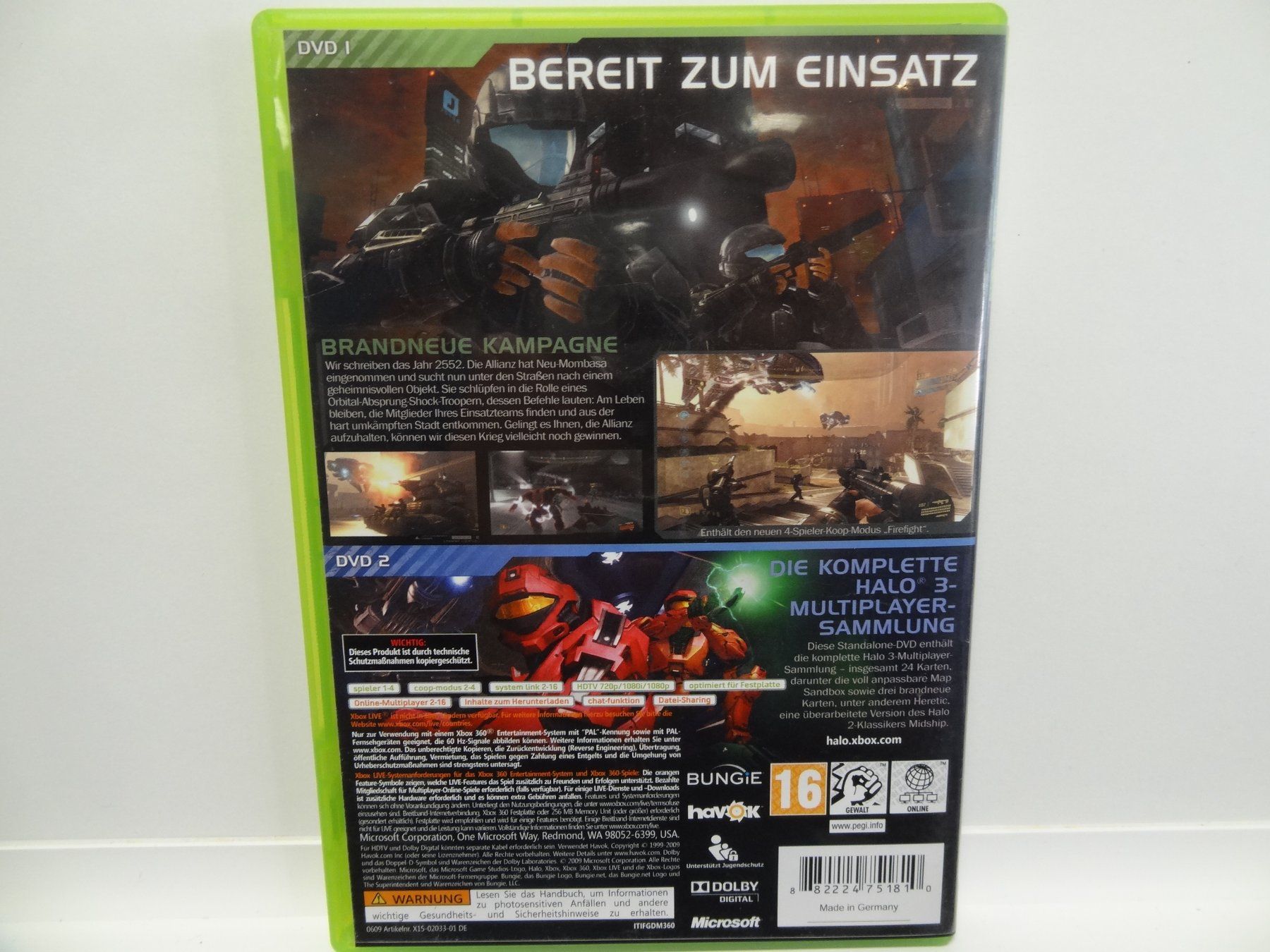 Microsoft Giochi: Halo 3 ODST Xbox 360 S – Usato da luzern venduto da musicandart 1