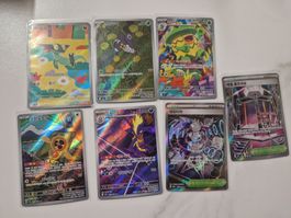 7x Pokémon AR & Special Holo Set – Koreanisch