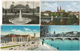 4 AK Basel 1911 - 1934