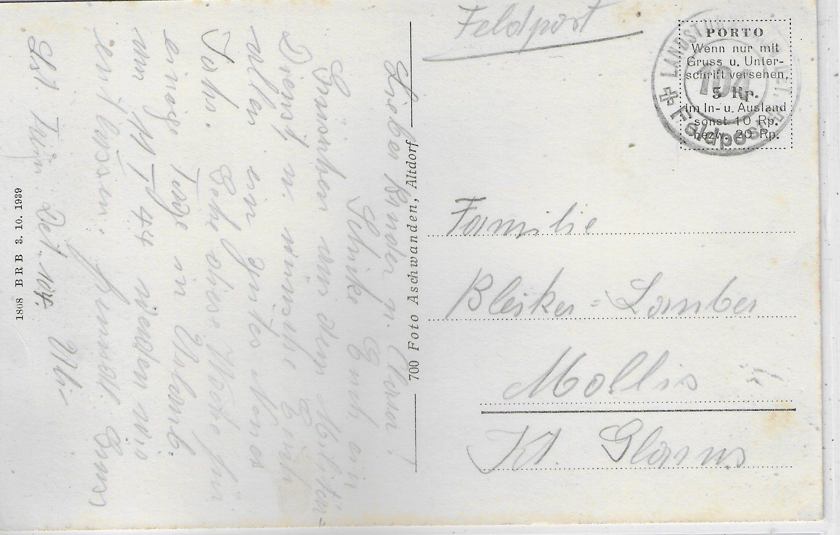 Cartoline postali: Schattdorf - Gasthaus Rössli, Sternen und Post – Usato da Ettingen venduto da Kartenplanet 1