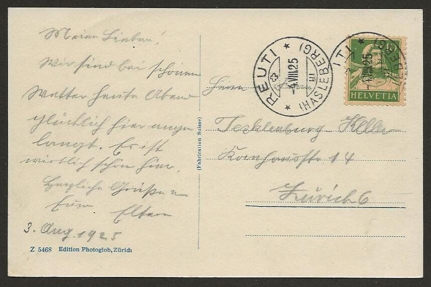 Alle Briefmarken: SCHWEIZ, 1910 Ansichtskarte von Vernier Le Saéve – Gebraucht aus Arlesheim von kuhnphila