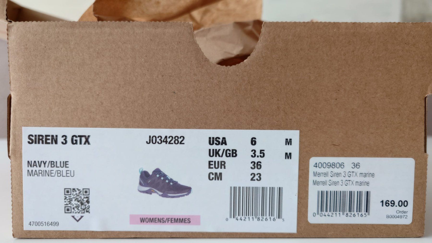 Merrell Scarpe da donna: Merrell Siren 3 GTX Grösse 36 – Nuovo e nell'imballaggio originale da Riehen venduto da katep75 2
