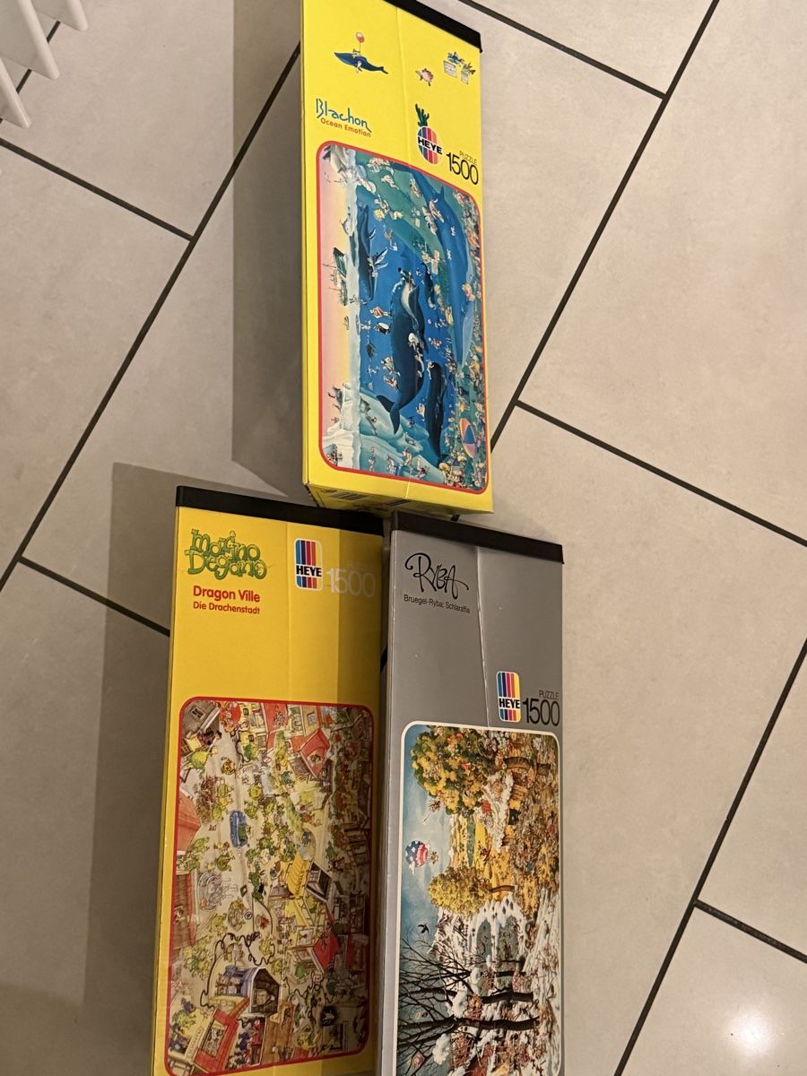 Heye Puzzle: 3 x Heye Puzzle Wimmelbild 1500 – Usato da Deitingen venduto da Himhip 2