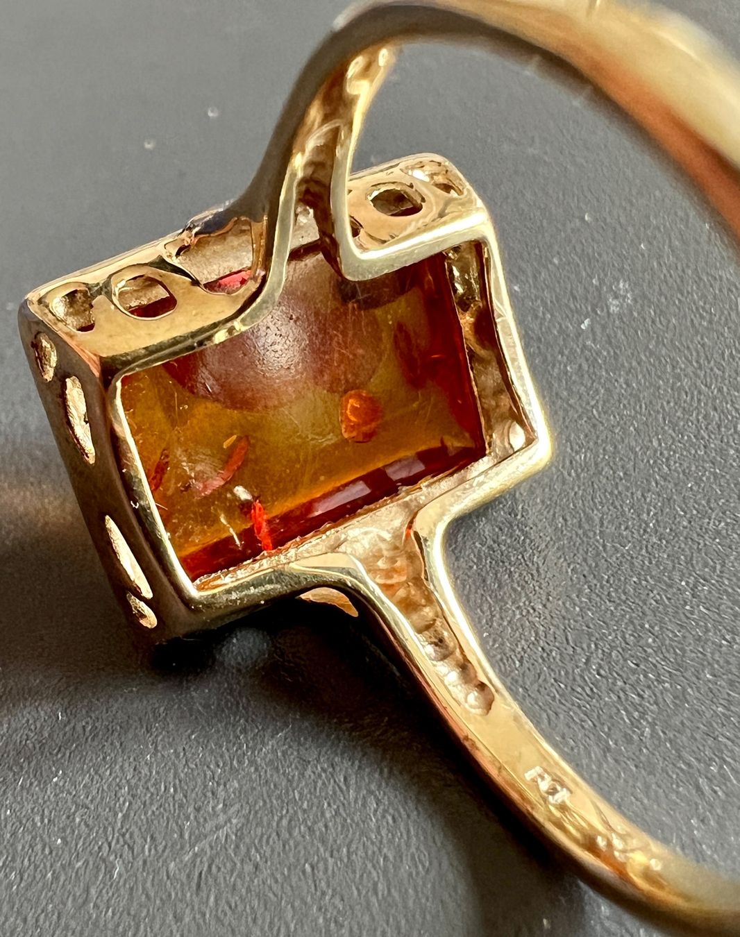 Ringe: Gold-Ring 9K mit Bernstein – Gebraucht aus Chur von Penting1935 4