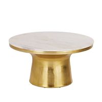 Couchtisch mit Marmor - Table basse originale avec marbre