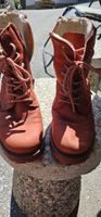 Rote Tamaris Leder Stiefel gefüttert Gr. 37 Winter-Schuhe ?