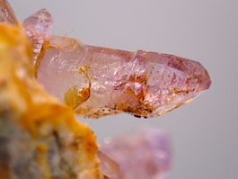 Quartz var. Amethyst, Goboboseb Mtns., Erongo, Namibia
