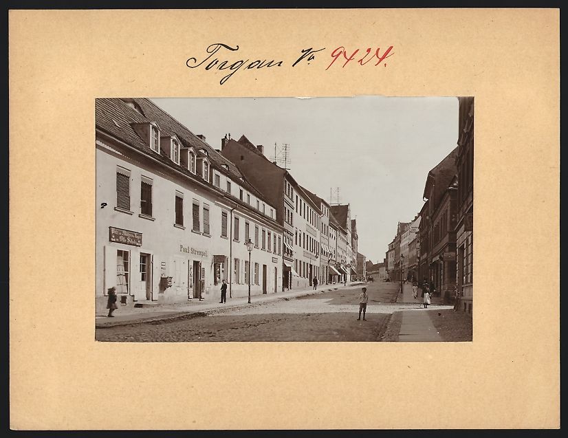 Fotografie & Manifesti: Fotografie Torgau, Bäckerstrasse mit Co – Usato da Berlin venduto da bartko-reher