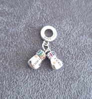 Silber Charm Boxing Handschuhe +Garantie