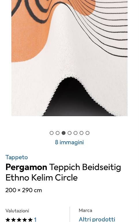 Tappeti: Tappeto in cotone double face 200x290 – Usato da Tenero venduto da chi_7y8t 3