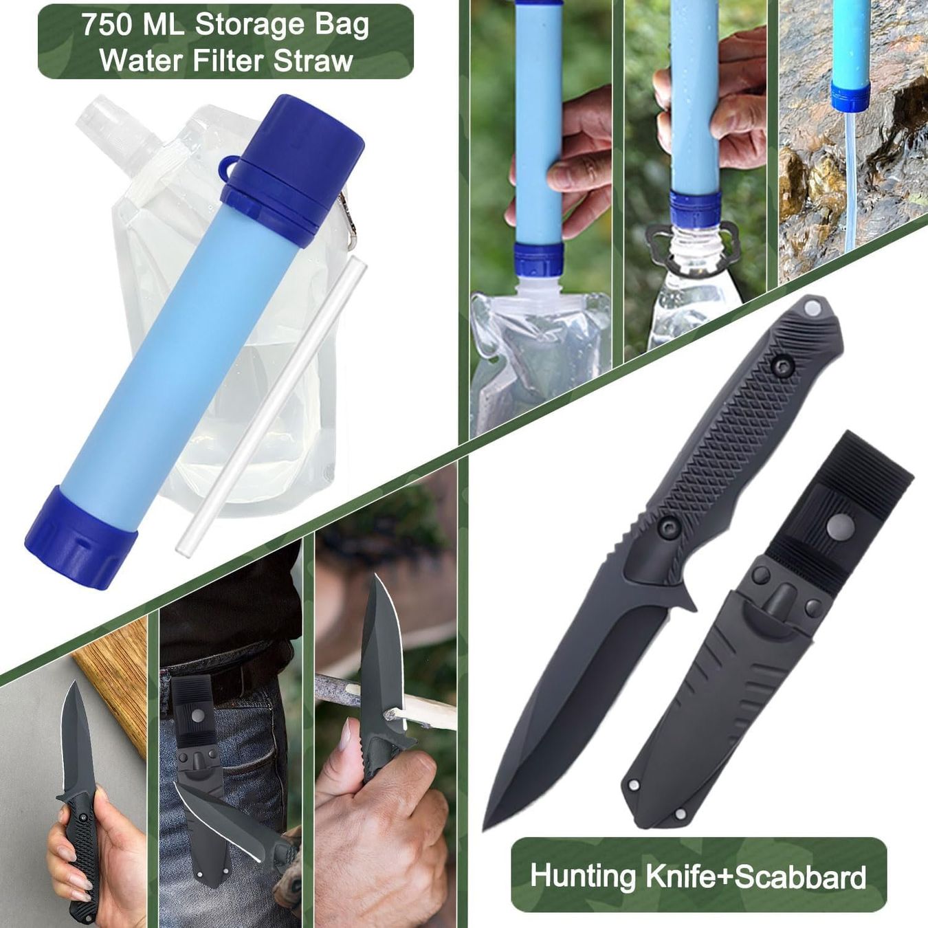 Tous les outils: Survival Kit 22in1 Notfall Wasserfilter Outdoor – Neuf avec emballage d'origine à Schaffhausen par her_zt65 2