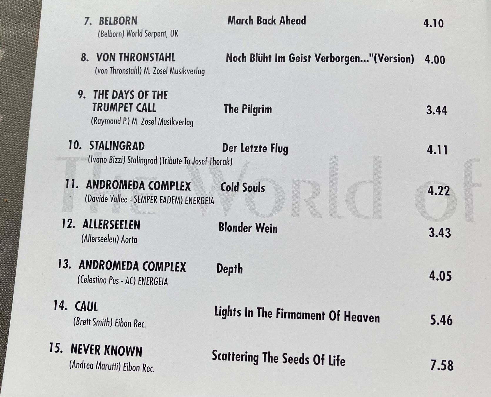 CD: 2 CD  The World of GOTHIC – Usato da Basel venduto da Cora3 3