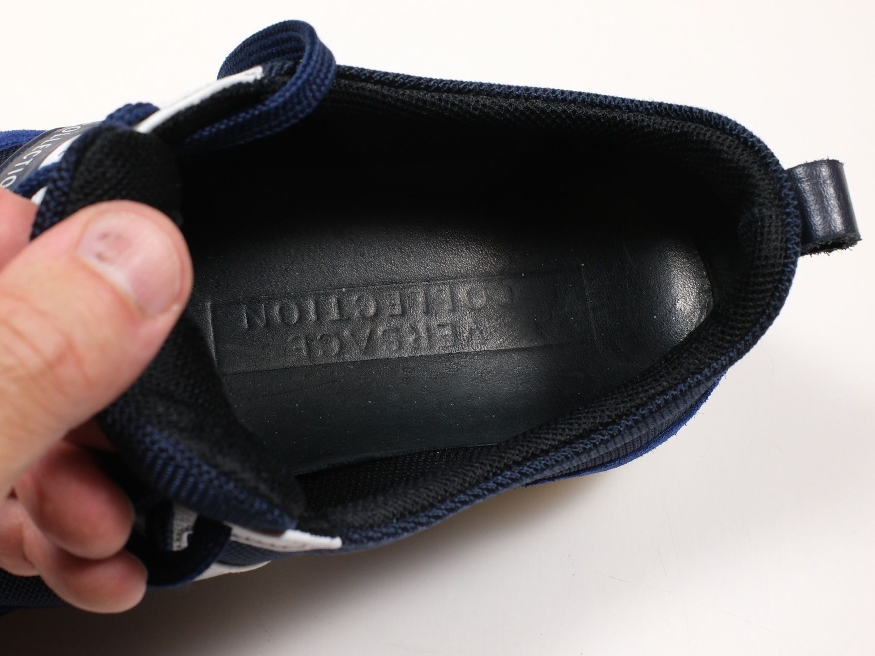 Versace Herrenschuhe: VERSACE COLLECTION Sneaker "V900 677", blau, Grösse 42 – Gebraucht aus Lobsigen von Markus_Haenggi_Bern 8