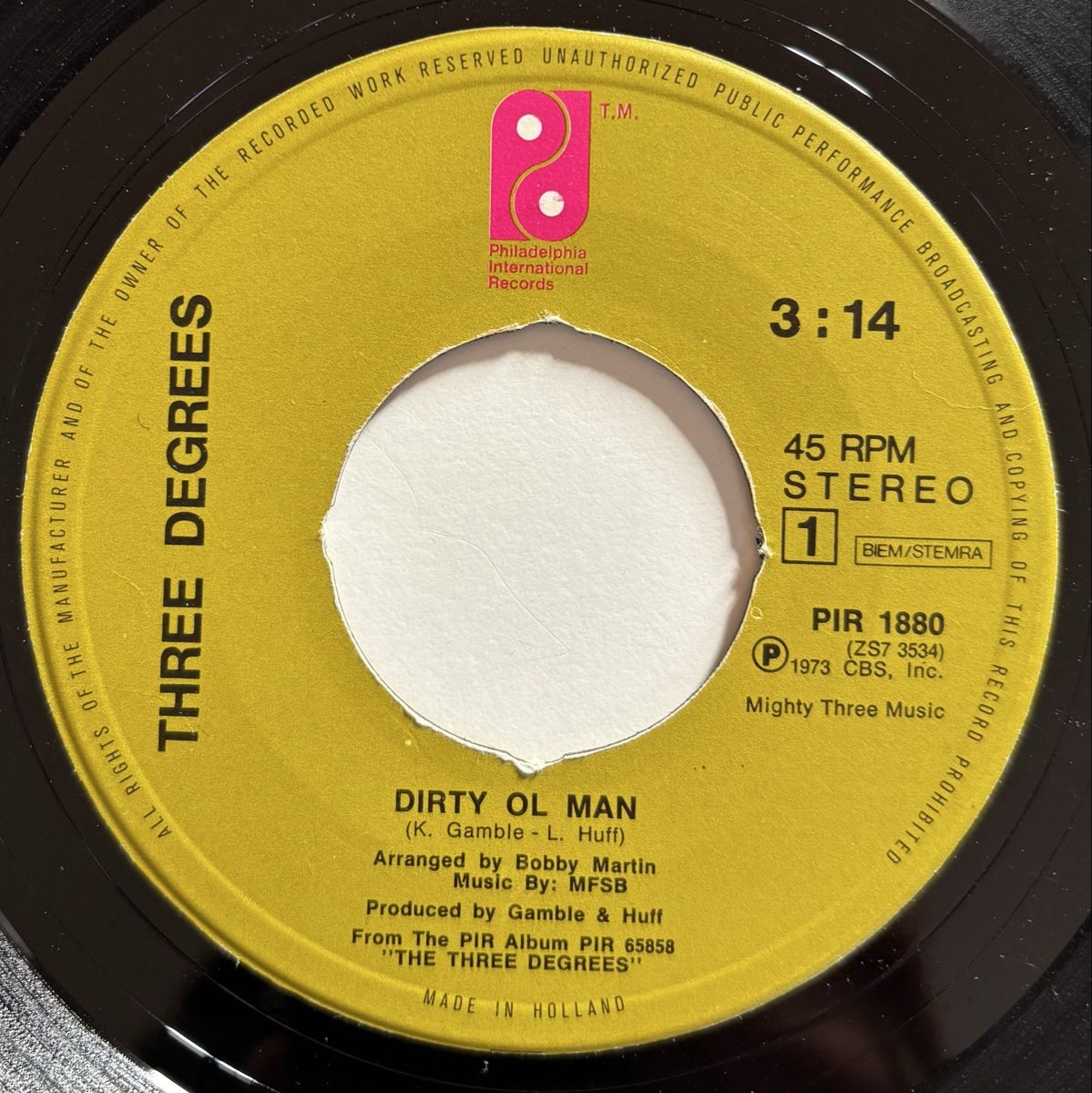 Dischi in vinile: Three Degrees - Dirty Ol’ Man 45 VG+ – Usato da Neuchâtel venduto da Deivid2