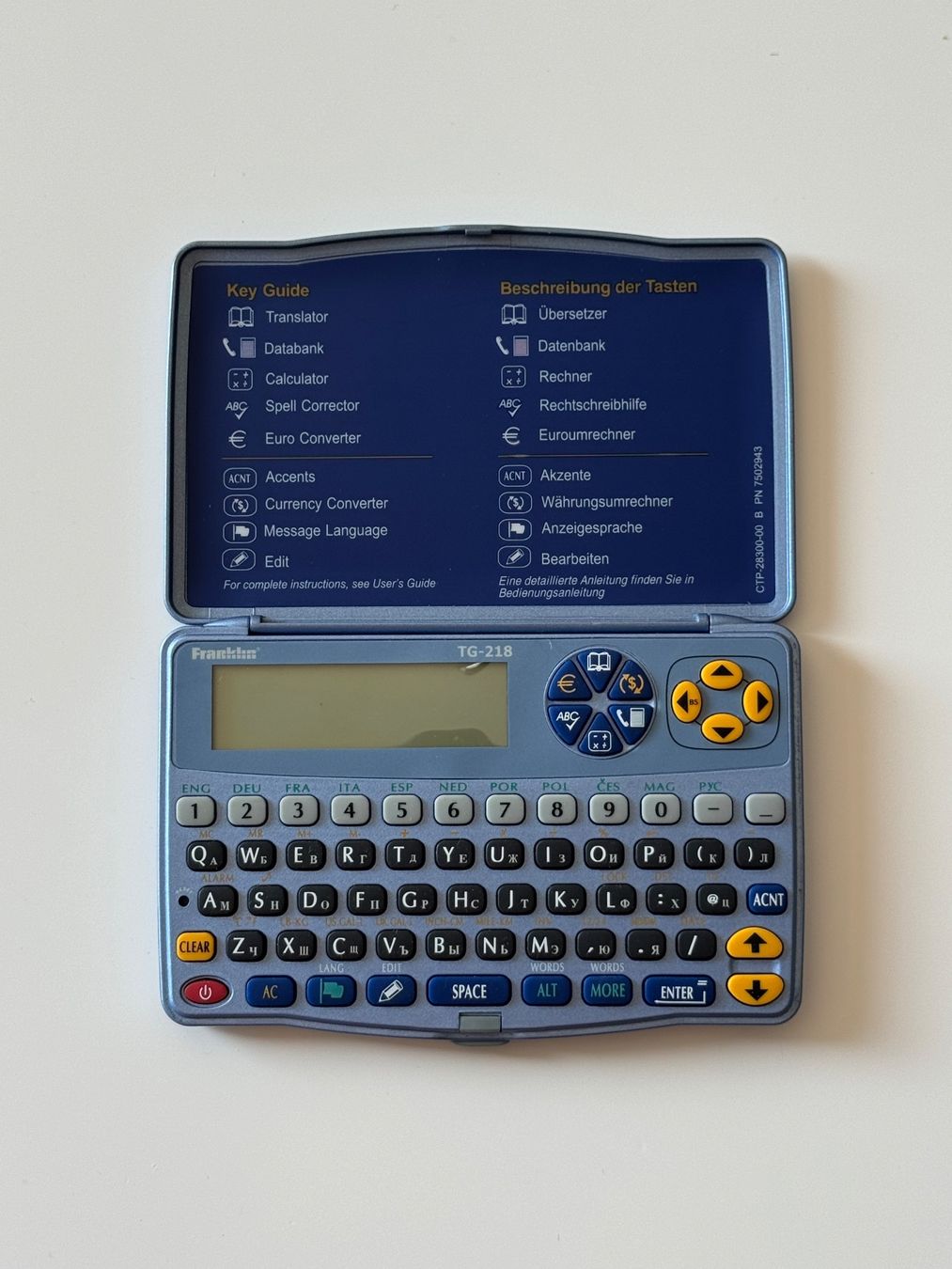 Franklin PDAs: Franklin Euro Interpreter TG-218 – Gebraucht aus Dietikon von Freestyla