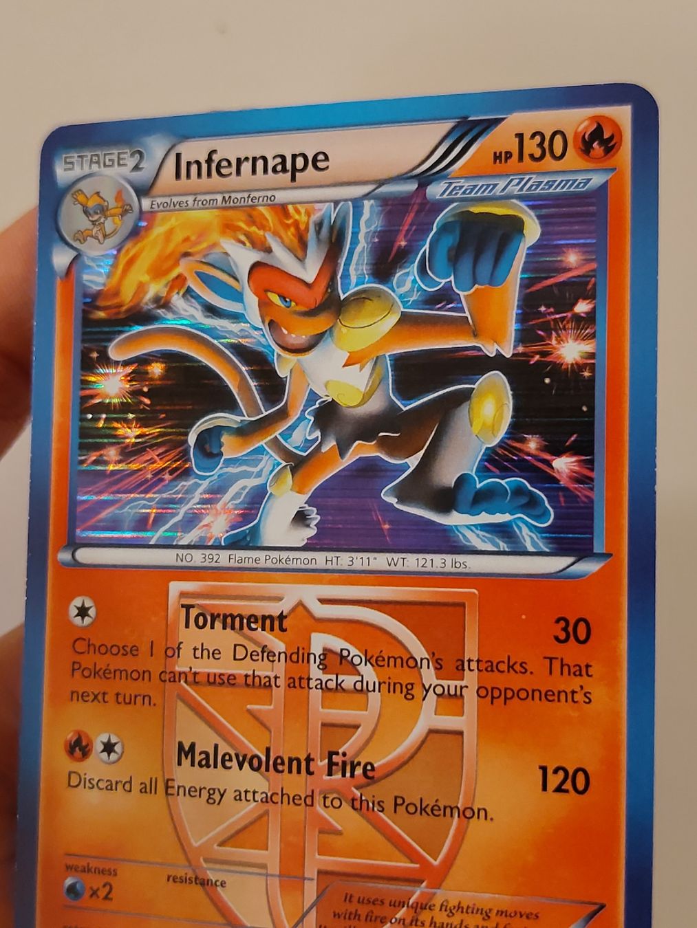 Pokémon Karte Infernape Team Plasma 17/135 Holo Zustand gut (Neu ...