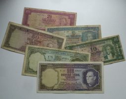 Lot ++ 6 Stück alte Banknoten aus der Türkei