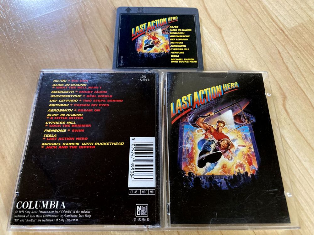 MINIDISC Last Action Hero Megadeath,Alice In Chains,AC/DC MD (Gebraucht ...