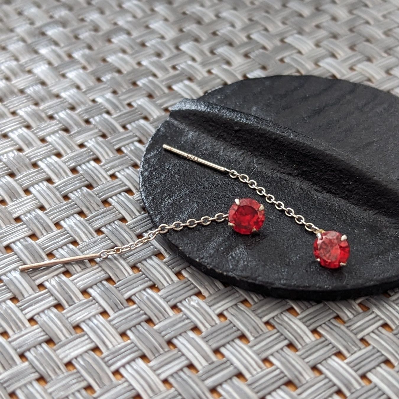Orecchini pendenti & Orecchini a lobo: SV925 Durchziehen Ohrringe – Nuovo (secondo la descrizione) da Zürich venduto da Stonejewelry