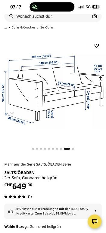 Divani: 2-Sofa inkl. Couchtisch  – Usato da Rossrüti venduto da Nure61 3