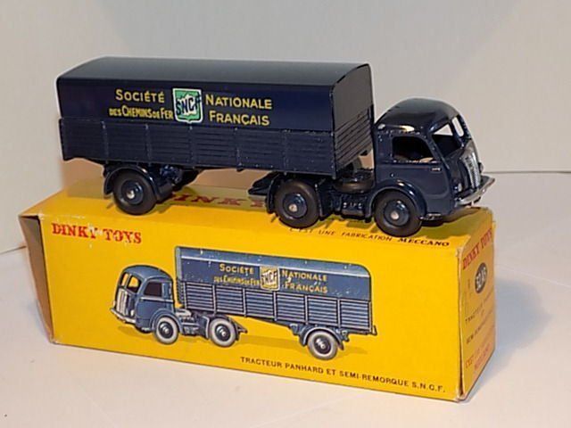 DINKY TOYS PANHARD 575 SNCF JANTES CONCAVES PNEUS CRANTES+ BOITE D'ORIGINE MIB