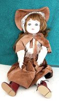 Puppe Porzellanpuppe mit beweglichen Augen