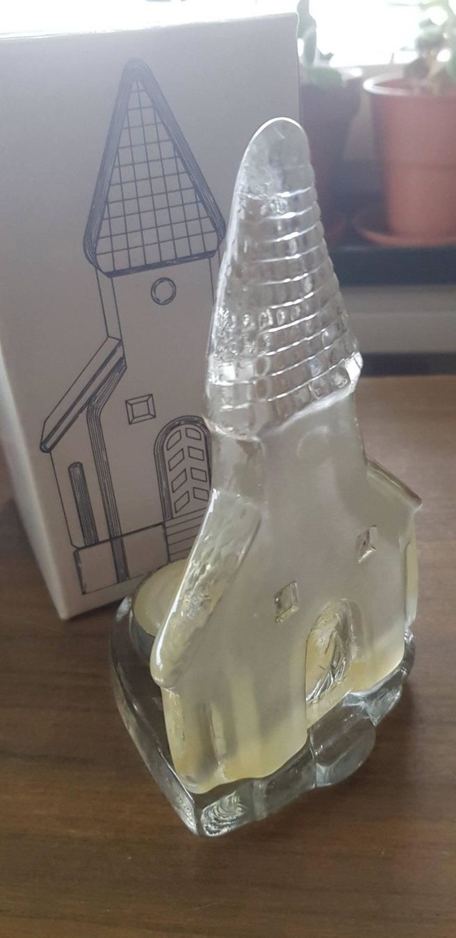 Portacandele: Kerzenhalter Kirche Glas – Usato da Mörschwil venduto da wunderkiste44 5