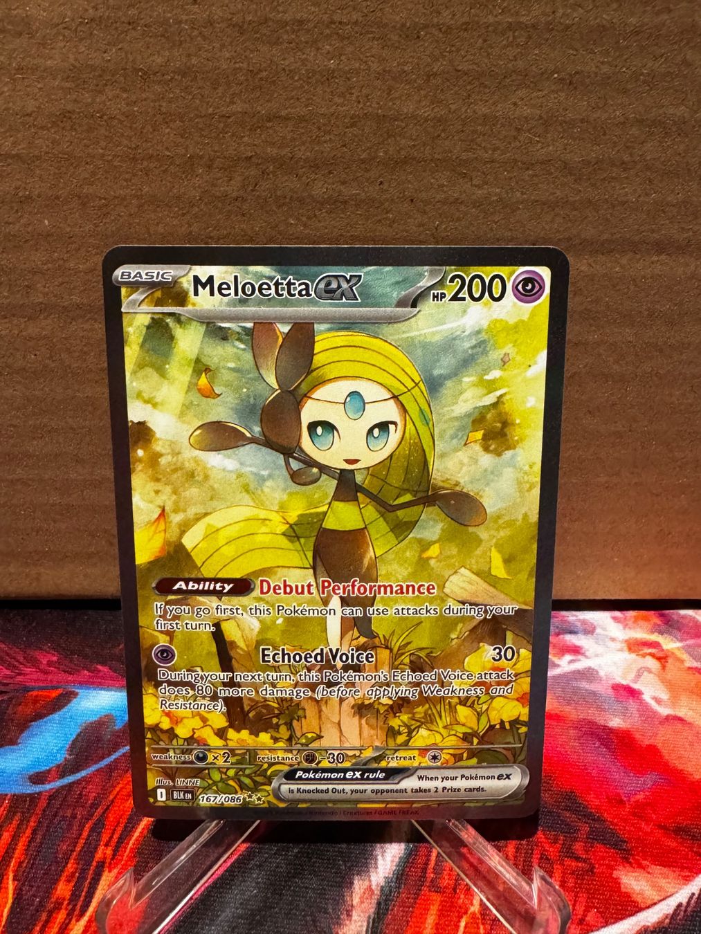 Pokémon Sammelbilder & Trading cards: Pokémon Meloetta ex SIR 167/086 Black Bolt – Gebraucht aus Männedorf von bir_gt85