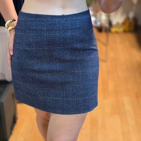 Monki Rock M Marine Kariert Business Top Zustand
