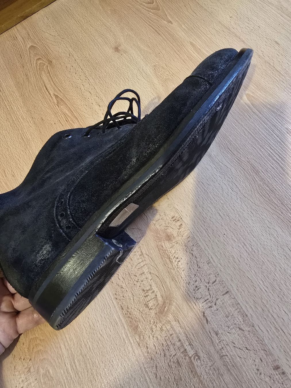 Navyboot Scarpe da uomo: Schnürstiefel Navyboot schwarz Wildleder  – Usato da Embrach venduto da A.D01 1