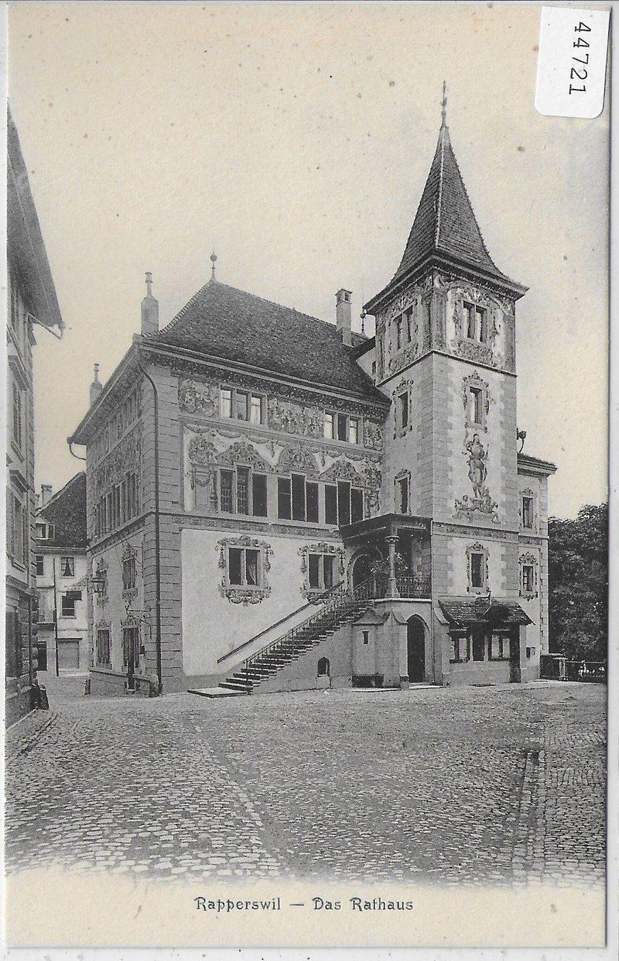 Cartoline postali: Rapperswil - Das Rathaus – Usato da Ettingen venduto da Kartenplanet