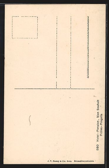 Cartoline postali: AK Prêles, Hotel-Pension Mon Souhait – Usato da Berlin venduto da bartko-reher 1