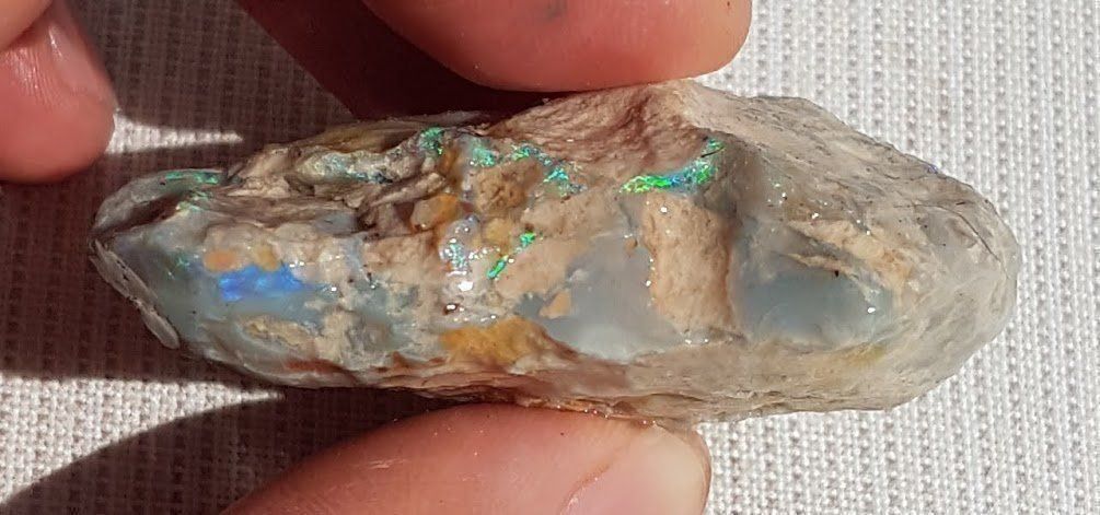 Pietre preziose: Schwarzer Opal 207ct Lightning Ridge Australien Natur – Nuovo e nell'imballaggio originale da zuerich venduto da Jewlsdesign