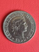 SELTEN - JAHR 1899 - 10 RAPPEN SCHWEIZ - TIEFE AUFLAGE/TOP