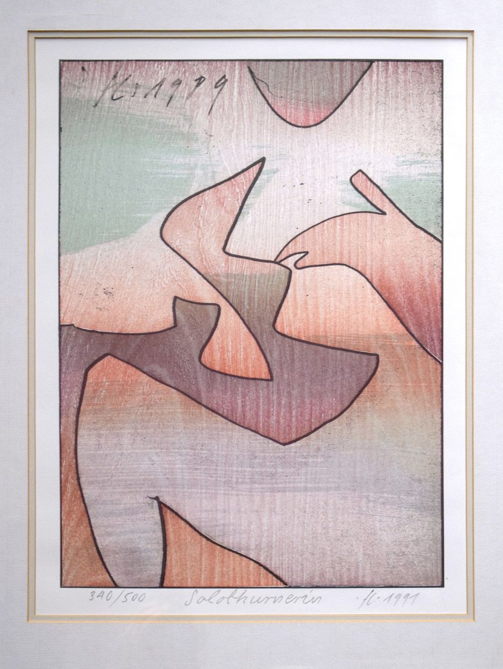 Gravures sur bois: Franz Eggenschwiler "Solothurnerin" Solothurn 1991 – D'occasion à Zürich par Kunstvoll 1