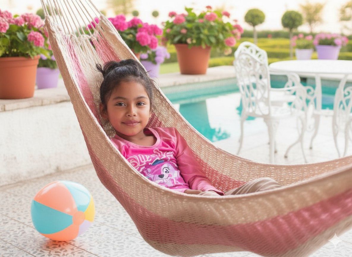 Amache: Perfect Coton Hammock for Kids - Soft & Resistant - 50% – Usato da Dübendorf venduto da Mayan-Dreams 1