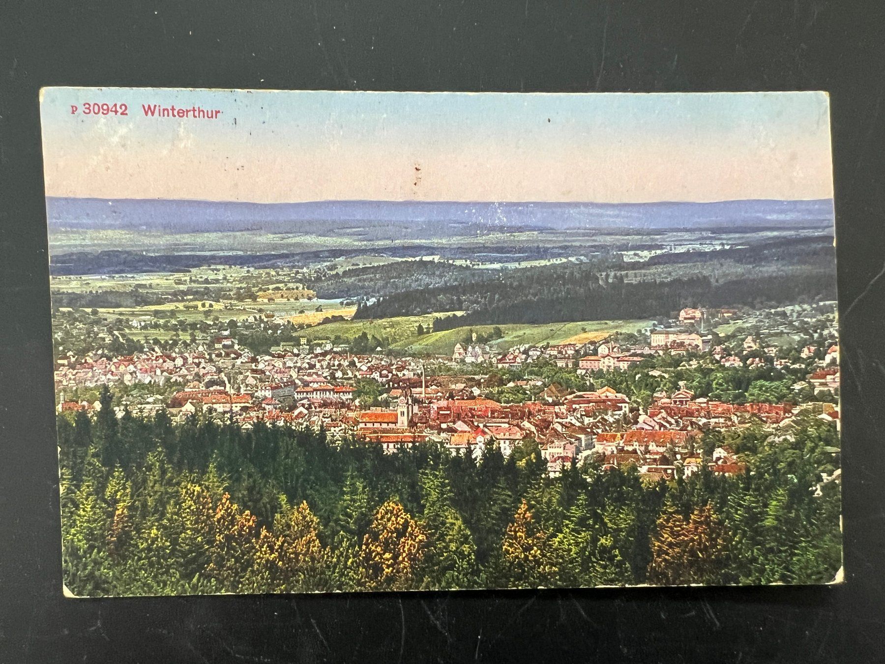Ansichtskarten: AK   1938 Winterthur coloriert   (G805) – Gebraucht aus Hinwil von Sidi4