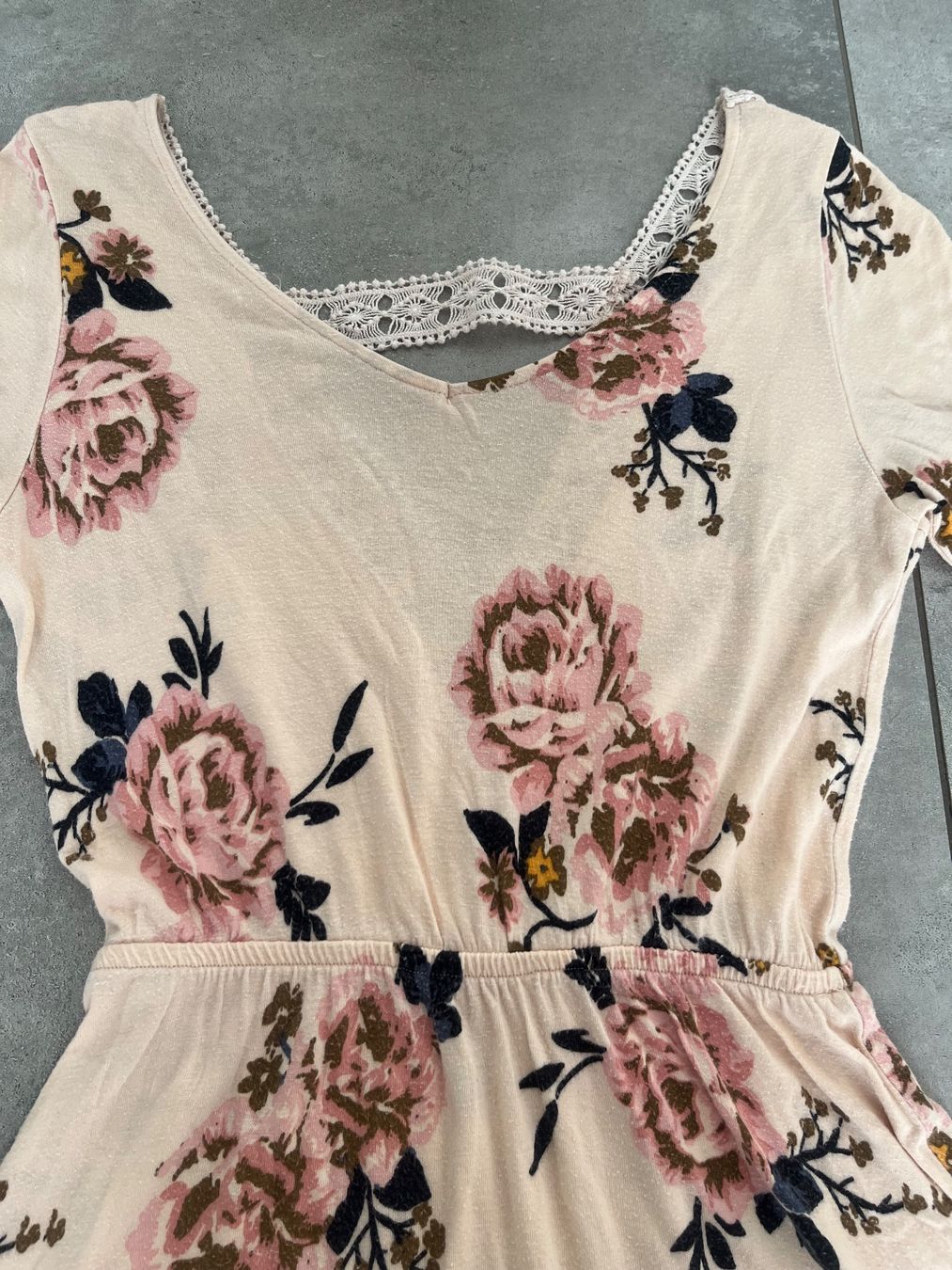S.Oliver Vestiti: S.Oliver, Kleid, apricot, Blumen, Gr. 34 – Usato da Mollis venduto da Miss_Dresses 3
