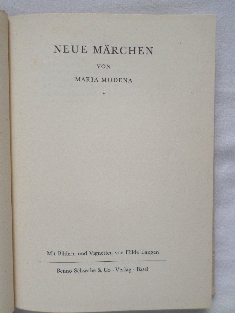 Libri: Neue Märchen von Maria Modena – Usato da Liestal venduto da man_7bt6 1