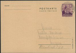 FL - Ganzsache - 1947 - Postkarte - Triesenberg