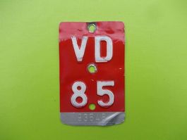 Velonummer / Fahrradnummer VD 85