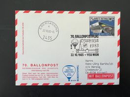 70. Ballonpostflug 1983   Ebergassing (G565)