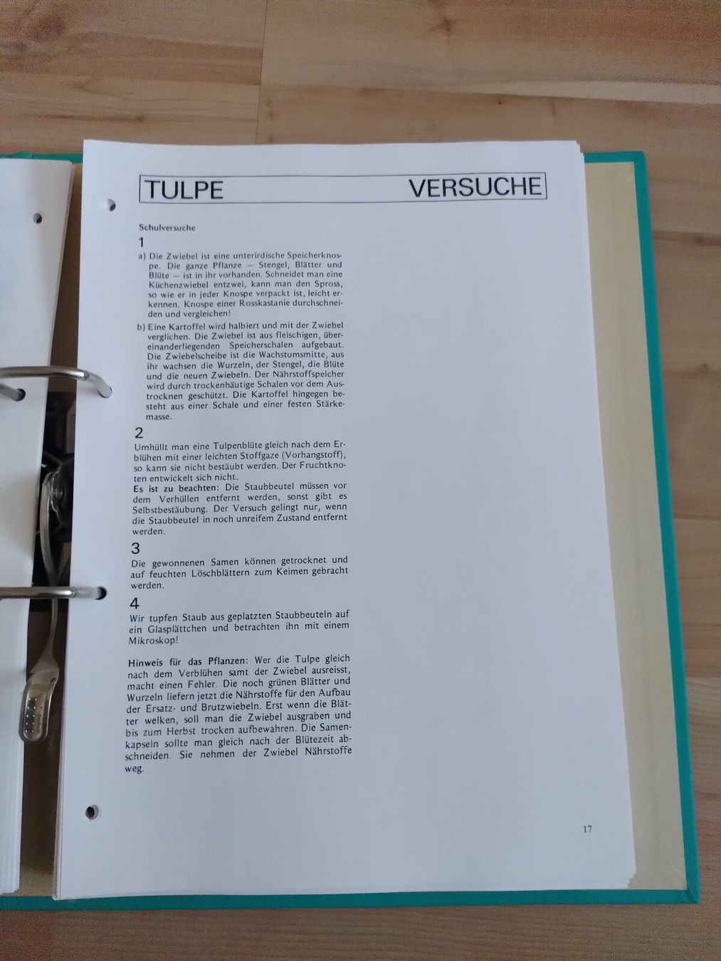 Libri: NATURKUNDE 1/ ORDNER MIT ARBEITSBLÄTTER – Usato da Brugg AG venduto da olamim 4