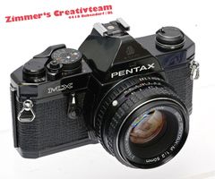 PENTAX MX Spiegelreflex Kamera mi 3 Objektiven