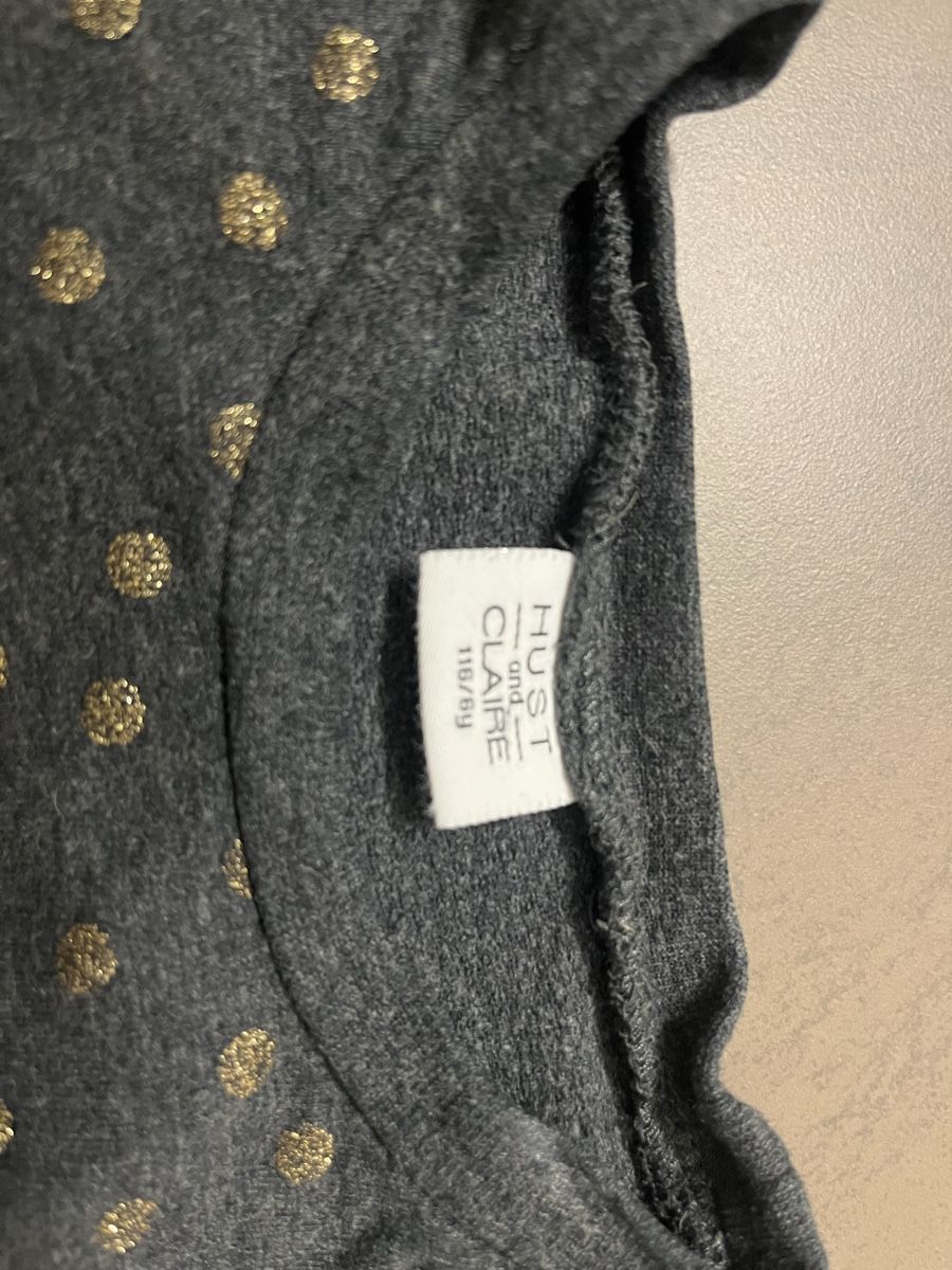 Hust & Claire Maglioni & Felpe: Hust & Clair Pullover grau mit goldenen Punkten 116 – Usato da Zürich venduto da Gabi_78 2