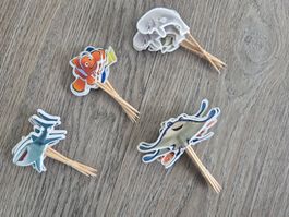 24 Cupcake Topper "Findet Nemo" Party Deko Geburtstag Neu!