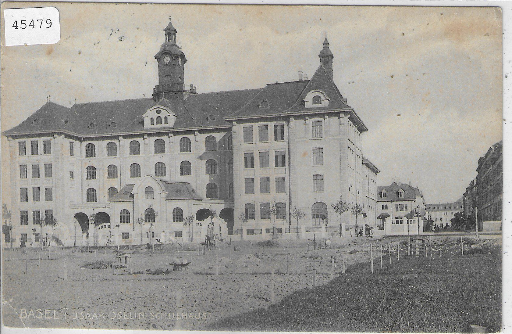 Cartoline postali: Basel - Isaak Iselin Schulhaus – Usato da Ettingen venduto da Kartenplanet