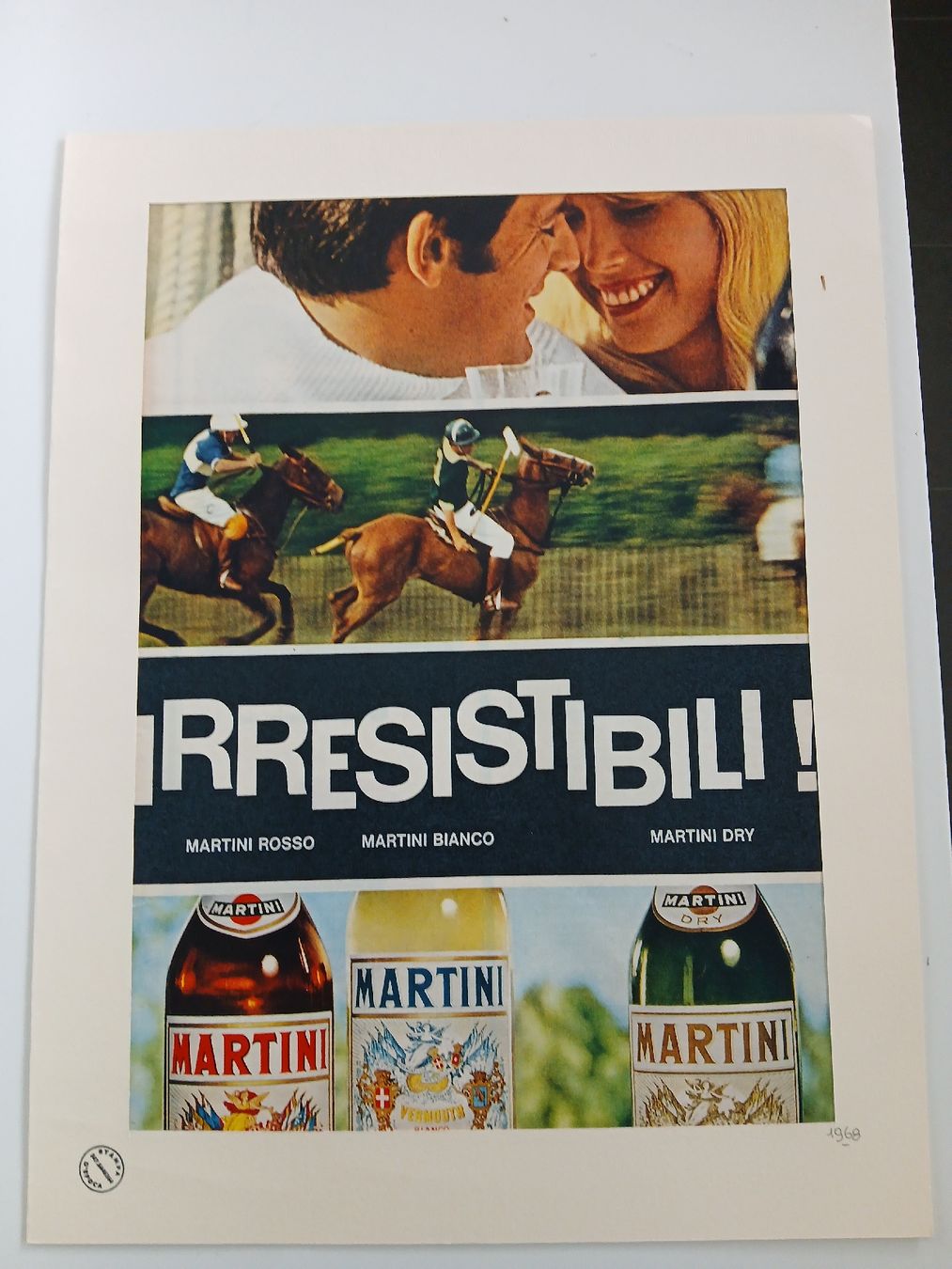 Foto & Immagini: Poster Vintage Martini du 1968 – Usato da Genève venduto da montefrance 1