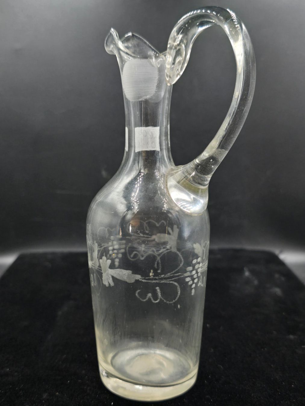 Carafes: Antike Karaffe Glas geritzt – D'occasion à Rorschacherberg par snOOpydOg11 7