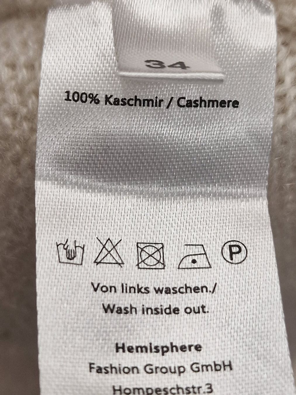 Hemisphere Maglioni & Felpe: Hemisphere Pullover 100% Kaschmir offwhite Gr 34 neuwertig – Nuovo (secondo la descrizione) da Meierskappel venduto da HeartWear 2